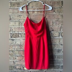 Superdown Vibrant Red Sleeveless Dress